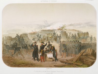 Building a Trench in front of Sebastopol, 10th October 1854, 1854 by Rene Demoraine